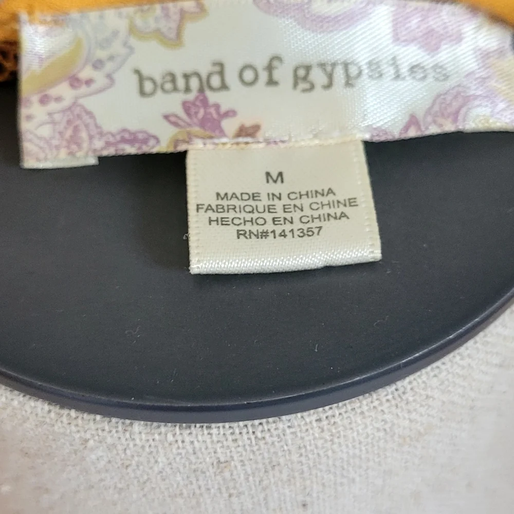 Band of Gypsies Mustard Lace Maxi Dress - Picture 6 of 6